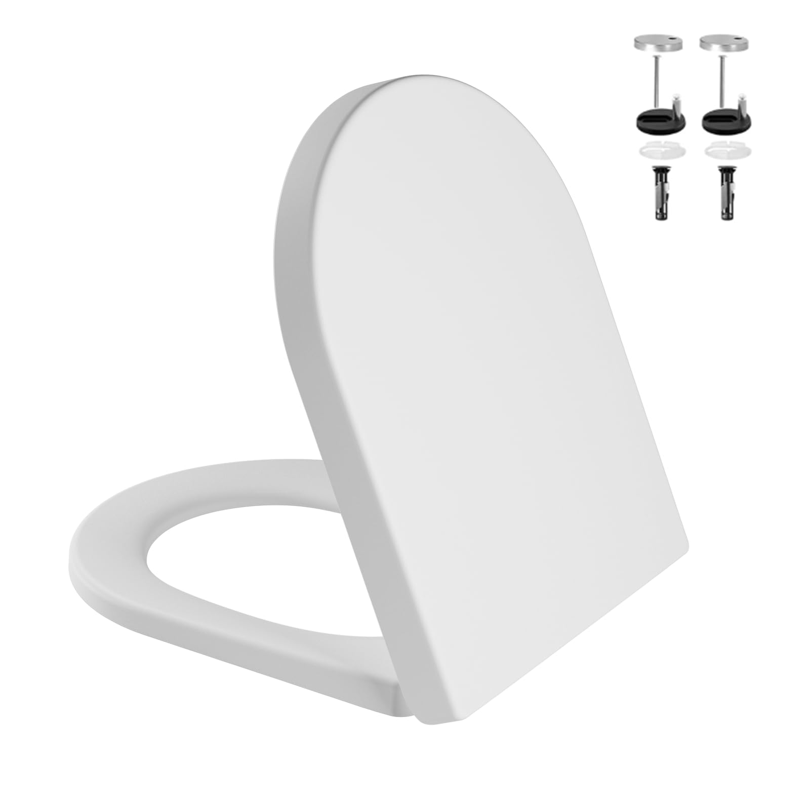 Abattant WC Garvee forme D court avec fermeture douce