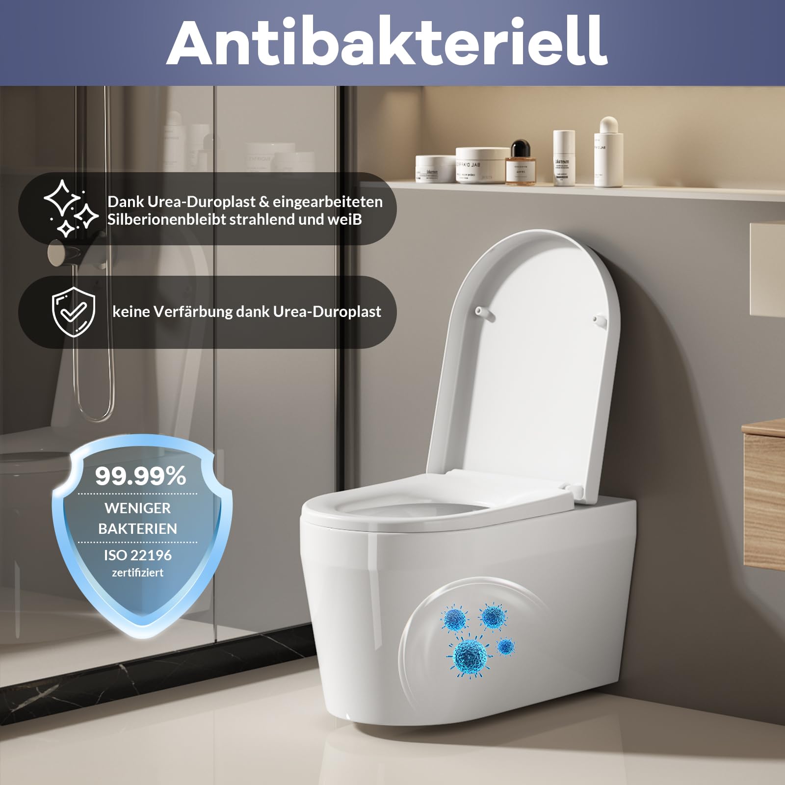 Fermeture douce silencieuse pour abattant WC Garvee
